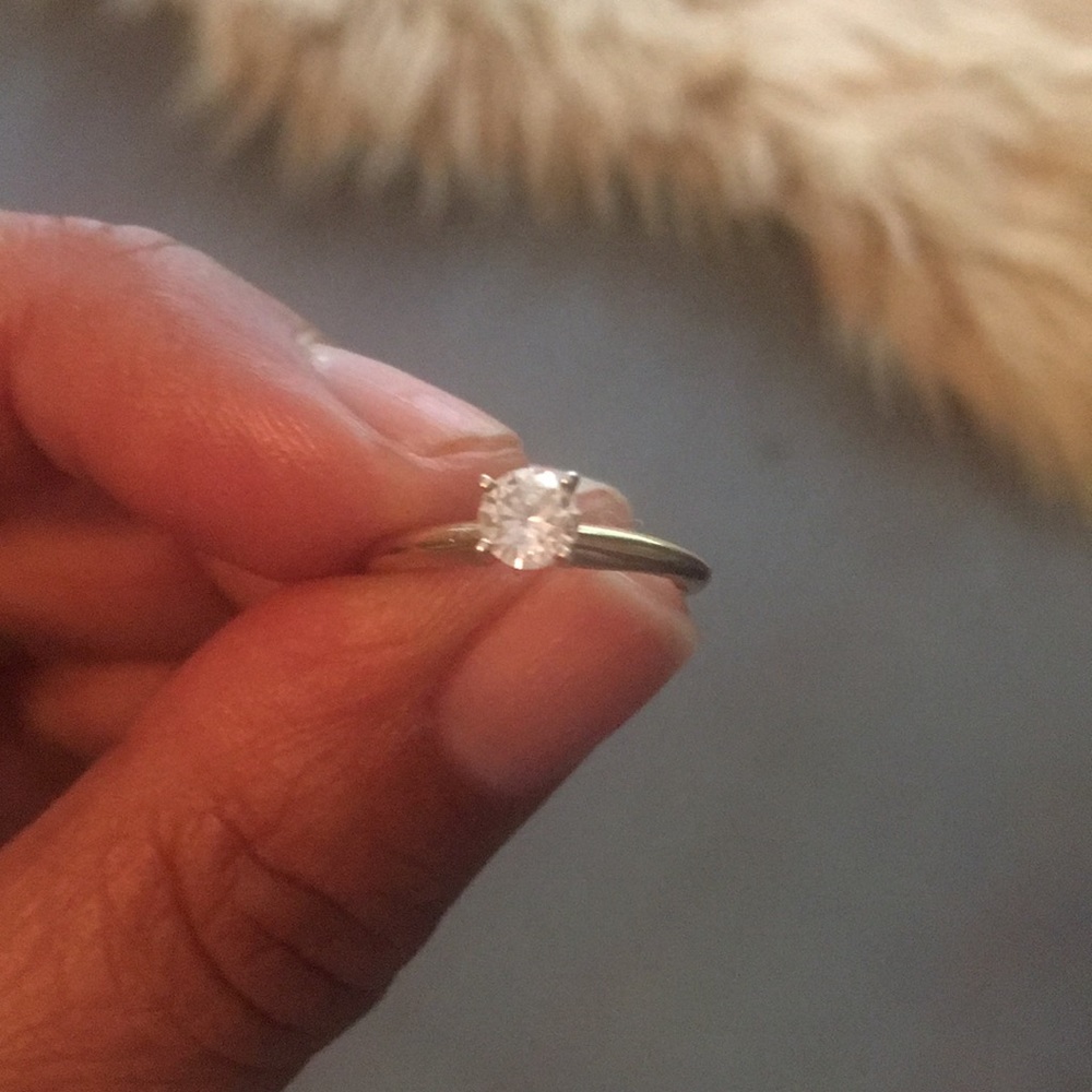 14K Gold Vintage Wedding Set 1/4 Diamond.